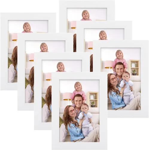 Vista 33 de Giftgarden - Juego de 7 marcos para fotos de 4 x 6 pulgadas, color negro, marcos para fotos de 4 x 6 pulgadas para pared o mesa
