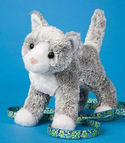 Vista 2 de Douglas Peluche de gato gris disperso