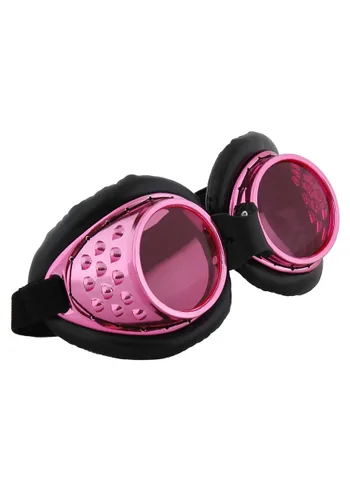 Vista 2 de Gafas de Piloto Radioactivas Rosas y Negras Multicolor