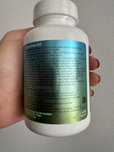 Vista 8 de Mannatech Ambrotose AO 60 cápsulas cargadas con vitamina C y vitamina E. Ayuda al cuerpo contra los radicales libres. Suplemento de apoyo