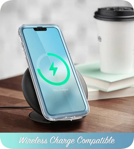 Vista 6 de i-Blason Cosmo - Funda para iPhone 14/13 con protector de pantalla integrado, funda protectora delgada de cuerpo completo para iPhone 14/13 de 6.1