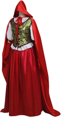 Vista 2 de Once Upon a Time - Disfraz de capa de Caperucita Roja de Rubí para mujer