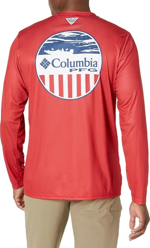 Vista 2 de Columbia Terminal Tackle PFG Patriot - Camiseta de manga larga para hombre