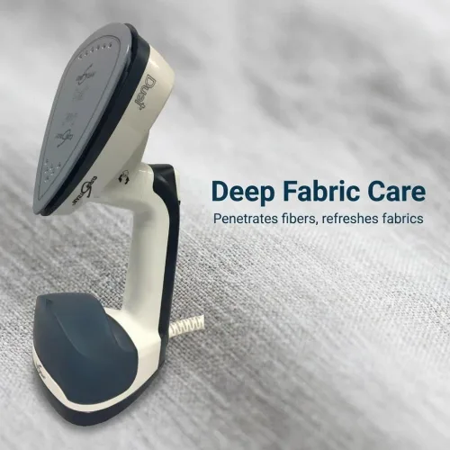 Vista 8 de Eurosteam Duet - Plancha de vapor de mano 2 en 1 y vaporizador vertical para ropa, removedor de arrugas todo en uno para ropa, perfecto