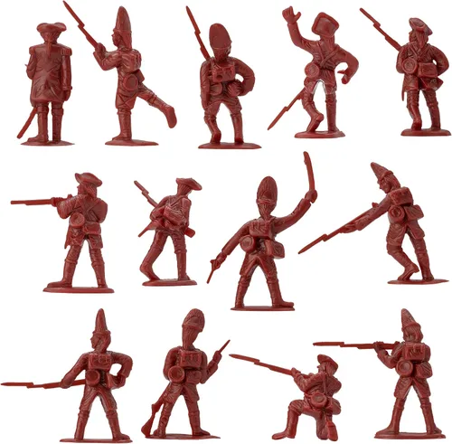 Vista 7 de BMC Revolutionary War Plastic Army Men - 44 figuras de soldado de batalla de Brandywine