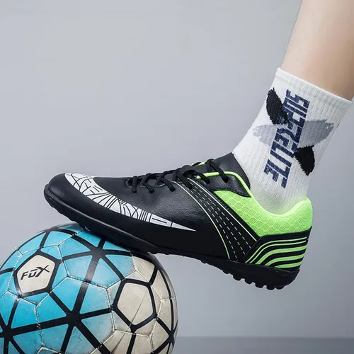 Vista 5 de Josaju Zapatos deportivos de fútbol para hombre y mujer, para deportes al aire libre, interiores, correr, caminar, zapatos de fútbol