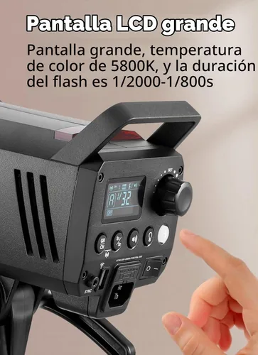 Vista 7 de GODOX MS300V Studio Flash Fotografía Kit de luz,300Ws con soporte,Softbox