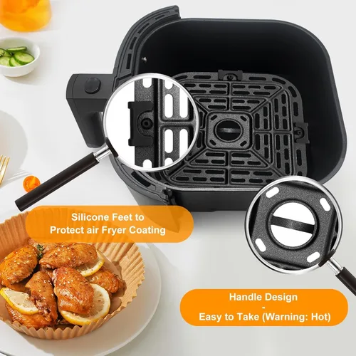 Vista 5 de GWY Piezas de repuesto para freidora de aire para Instant Pot Vortex Plus 6 en 1, horno freidora de aire de 4 cuartos de galón, placa de parrilla