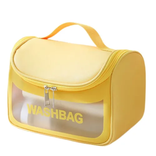 Vista 9 de LEJN Neceser Bolsa de viaje Bolsa de maquillaje resistente al agua Bolsa de cosméticos Organizador de viaje Contenedor de tamaño completo Artículos