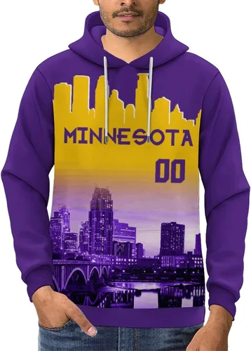 Vista 96 de Custom Football Hoodies City Night Skyline Personalized Sweatshirt Name Number Fan Gift Pullover for Men Women Youth
