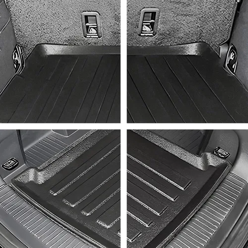 Vista 4 de Forro de carga prémium para Volkswagen Atlas 2018-2026 – 100% de protección, alfombrilla de maletero de automóvil de ajuste personalizado