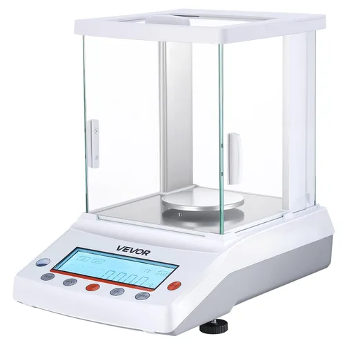 Vista 9 de VEVOR Balanza analítica, 4.23 oz x 0.00 oz Báscula de laboratorio de precisión de alta precisión, g/oz/ct/mg 4 unidades Balanza analítica digital
