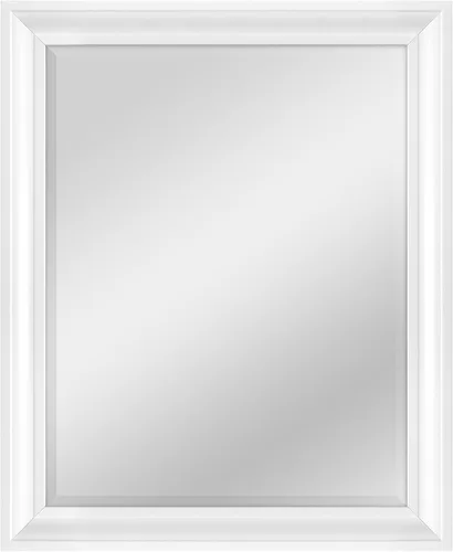 Vista 43 de MCS Simplicity - Espejo de pared grande de 21.5x25.5 pulgadas, espejo negro con detalle biselado, espejo para colgar en pared vertical u horizontal