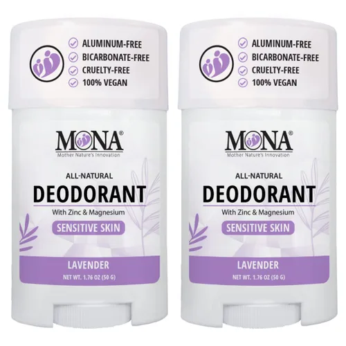 Vista 8 de MONA BRANDS - Desodorante natural para mujeres y hombres, para pieles sensibles, sin aluminio ni bicarbonato de sodio