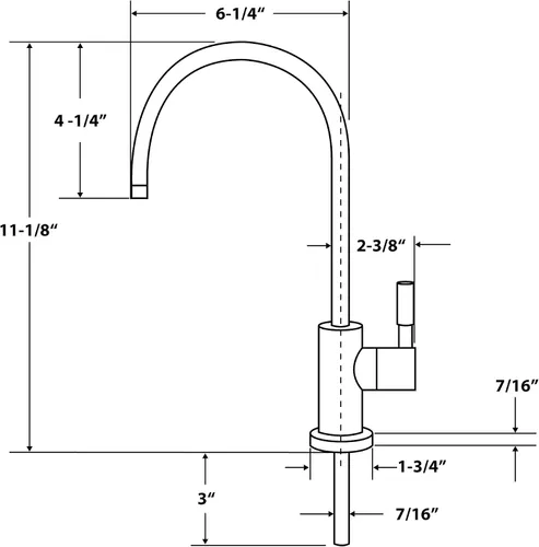Vista 4 de APEC Llave para cocina, de diseño, FAUCET-CD-NP