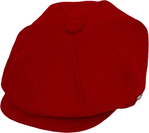 Vista 23 de Sombrero clásico de 8 paneles de mezcla de lana Newsboy Snap Brim Collection para hombre