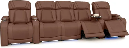 Vista 62 de Seatcraft Caliente Asiento de cine en casa Tabaco Sillón Individual