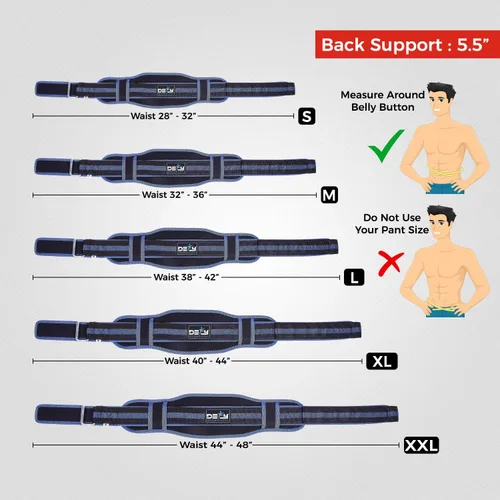 Vista 4 de DEFY - Cinturón de levantamiento de pesas con cinturón lumbar de neopreno doble cinturón de espalda de 5 pulgadas de ancho, entrenamiento