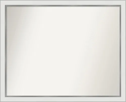 Vista 172 de Amanti Art Espejo personalizado, espejo de baño estrecho Alexandria White Wash, espejo de pared o espejo de tocador de baño sobre el fregadero
