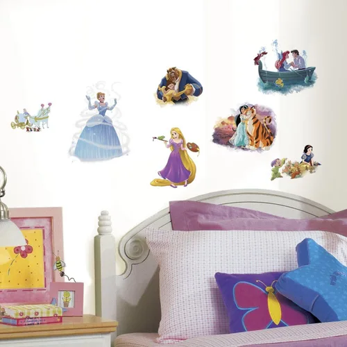 Vista 2 de Calcomanías de pared despegables y adhesivas Disney Princess Dream Big de RoomMates, RMK3278SCS