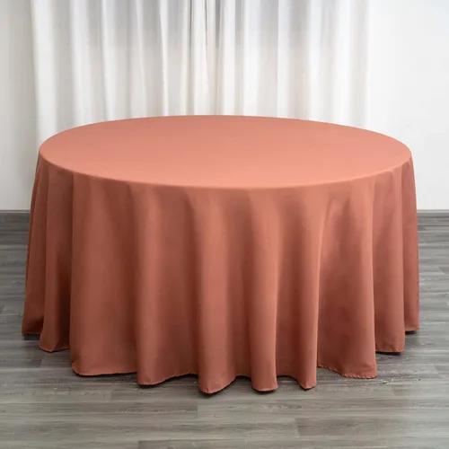 Vista 112 de Efavormart - Mantel redondo de poliéster de 108 pulgadas, 108 pulgadas, para bodas, fiestas, banquetes, restaurantes, color verde manzana