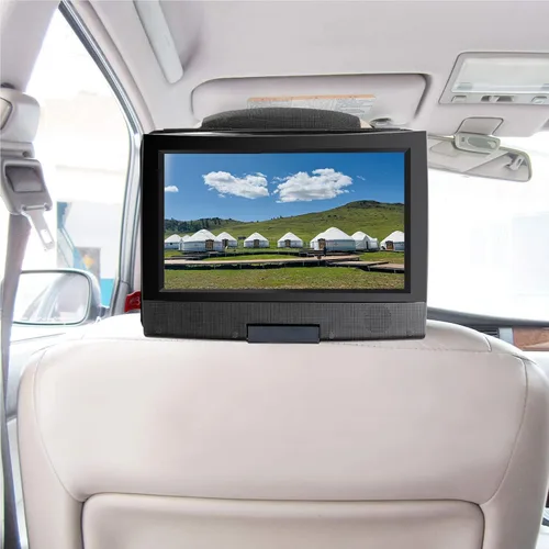 Vista 8 de Qenker - Soporte para reposacabezas para reproductor de DVD, portátil, para montaje en reposacabezas del asiento trasero del coche, para reproductor