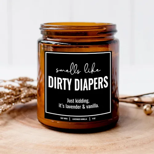 Vista 4 de You Nique Designs - Vela para baby shower, 9 onzas, regalos para nuevas madres después del nacimiento, velas para madres primerizas, regalos