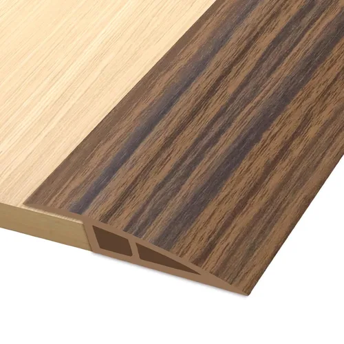 Vista 7 de FONUNO - Tira de transición de vinilo autoadhesiva para umbral de puerta Tira de transición para pisos, rampas de umbral de goma para puertas