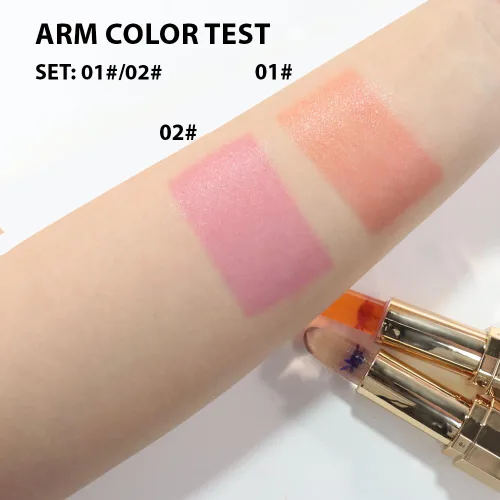 Vista 6 de BINGBRUSH 2 lápices labiales que cambian de color PH – Bálsamo labial de flor de gelatina, tinte labial hidratante activado por temperatura, lápiz