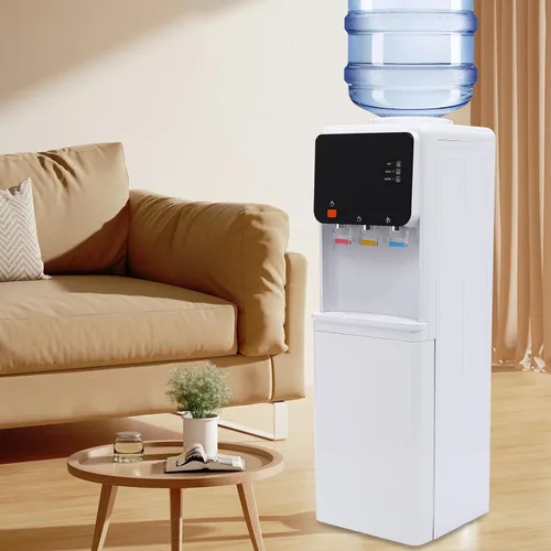 Vista 7 de Top Loading - Dispensador de enfriador de agua para botellas de 1 a 4 galones, dispensador eléctrico de frío y calor con 3 temperaturas y bloqueo