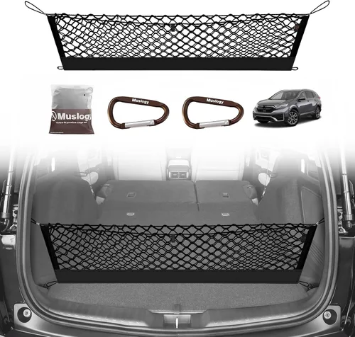 Vista 40 de Muslogy Red de carga para maletero estilo sobre compatible con accesorios Jeep Grand Cherokee L 2021-2024 2025, organizador de maletero de ajuste