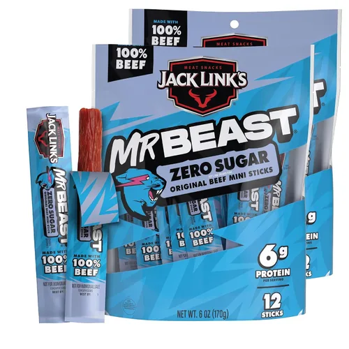 Vista 13 de Jack Link's MrBeast Original Mini Palitos de Cecina de Carne