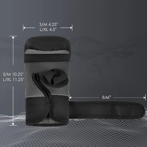 Vista 4 de MaxxMMA Guantes de neopreno lavables para bolsas pesadas - Entrenamiento de boxeo