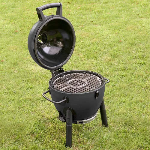 Vista 2 de Char-Griller E86714 AKORN Jr. Parrilla a carbón portátil tipo Kamado