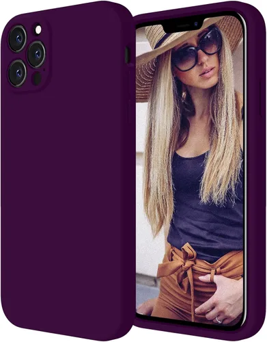 Vista 19 de FireNova Funda diseñada para iPhone 12 Pro, funda de silicona [protección de cámara] con forro de microfibra suave antiarañazos, 6.1 pulgadas