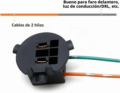 Vista 3 de iJDMTOY Un par de adaptadores de soporte retenedor de enchufe de bombilla H7 OE-Spec compatibles con Hyundai Veloster 2012-2018, Genesis Coupe
