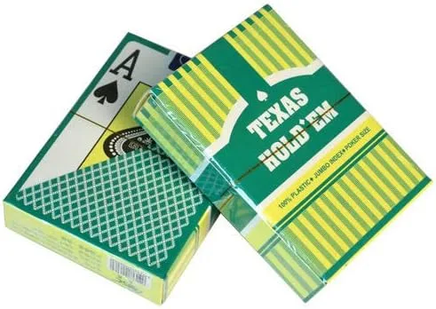 Vista 5 de 10 mazos clásicos 100% plásticos naipes póker jumbo