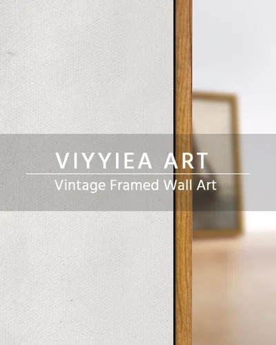 Vista 4 de VIYYIEA Arte de Pared en Lienzo Enmarcado Decoración del Hogar, Decoración de Granja Valles Ondulantes bajo Cielos Despejados Pintura de Pared