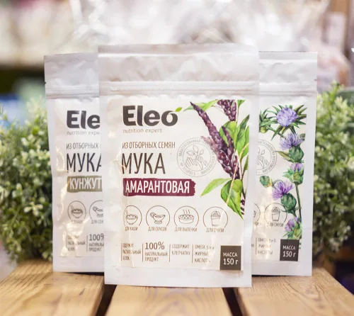 Vista 2 de Eleo Harina de amaranto siberiana totalmente natural, sin gluten, 150 g / 5.29 oz