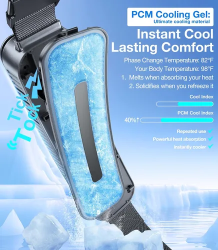 Vista 4 de TORRAS Ventilador de cintura portátil superior 2026 COOLiFY Zone 3, ventilador de cinturón personal ultraligero, viento más fuerte de 26 pies/s