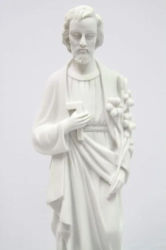 Vista 2 de Vittoria Collection Figura de escultura de estatua de San José de 19 pulgadas, fabricada en Italia, para interiores y exteriores