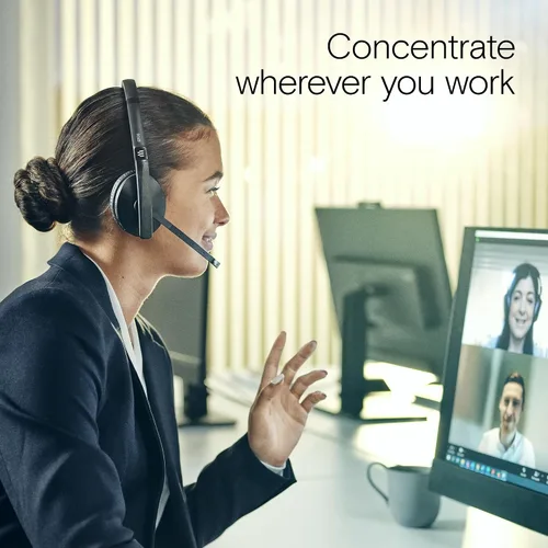 Vista 7 de EPOS Adapt 165T USB II - Auriculares con cable de doble cara - Conectividad Jack de 0.138 in/USB - Certificación de equipos - UC optimizado - Sonido