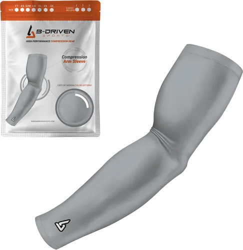 Vista 20 de B-Driven Sports Manga de Compresión Pro-Fit para Brazo - Deportes Atléticos Baloncesto, Fútbol, Sóftbol, Carrera, Juegos, - nan (1 unidad)