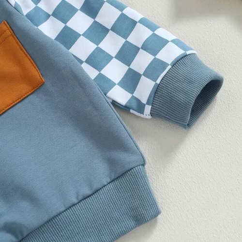 Vista 5 de Lesimsam Conjunto de sudadera de manga larga para bebé niño y niña, para otoño e invierno