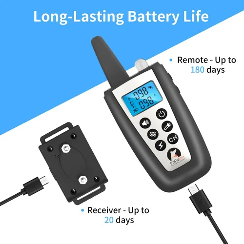Vista 7 de PaiPaitek Collar automático de ladridos con control remoto para perros grandes, rango de hasta 3300 pies de alcance combinado de collar de corteza