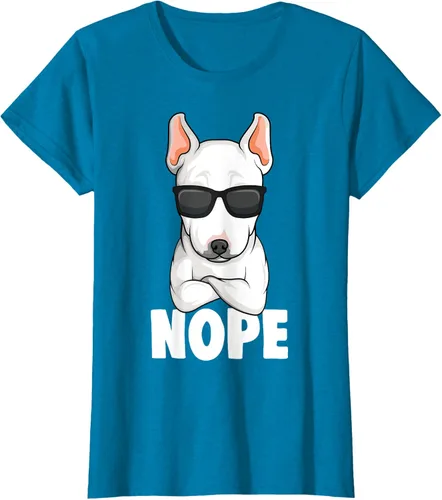 Vista 111 de Camiseta de perro Bull Terrier para niños y mujeres, Negro