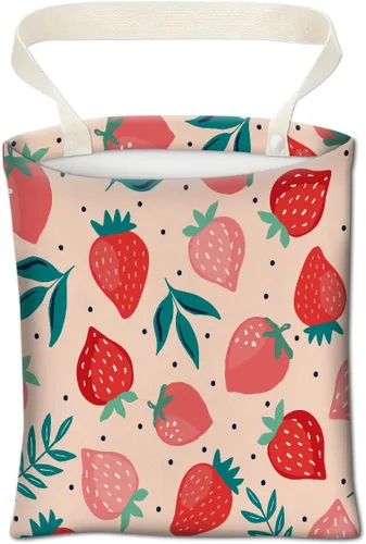 Vista 17 de Basurero para automóvil, organizador colgante y bolsa de almacenamiento, papelera para vehículo, viajes, camping, tablero de ajedrez negro y rojo
