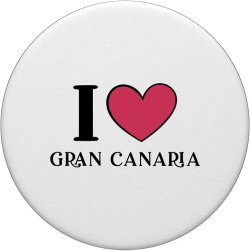 Vista 3 de I Love Gran Canaria Spain PopSockets Adhesive PopGrip