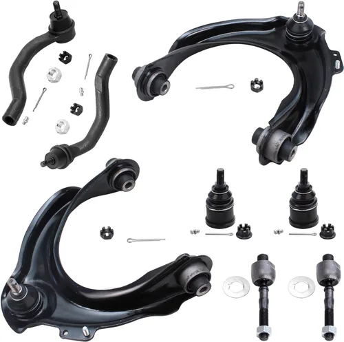 Vista 346 de Detroit Axle - Kit de brazos de control de extremo de 8 piezas para Toyota 2001-2003 Highlander 2002-2003 Camry Lexus ES300, 2 conjuntos de brazos