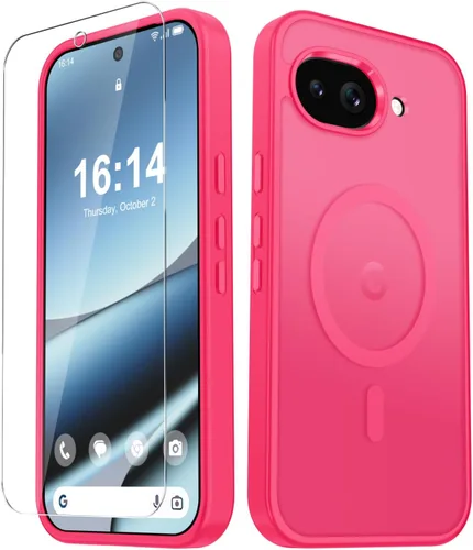 Vista 1682 de Funda para Google Pixel 10 Pro XL, cubierta magnética mate, color negro Fit for MagSafe, Screen Protector included, Shockproof Military Grade